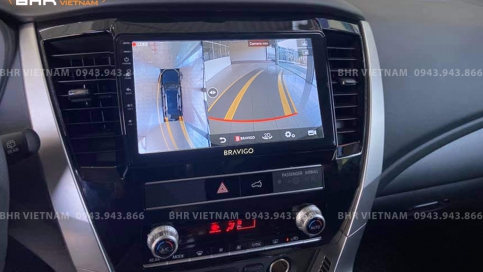 Màn hình DVD Android liền camera 360 xe Mitsubishi Pajero Sport 2018 - nay | Bravigo Ultimate (4G+64G)  
